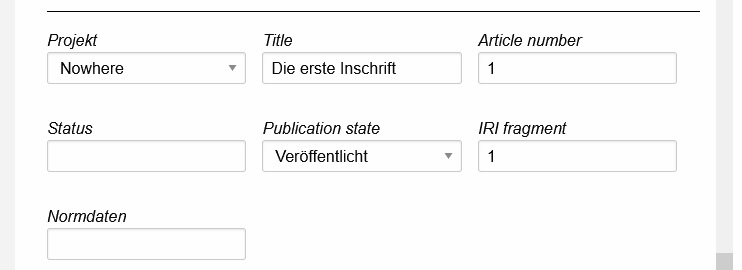 Article metadata